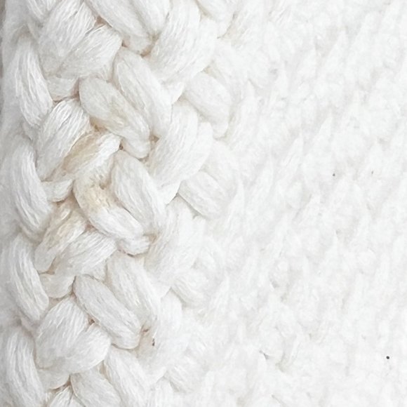 Theory Meenara Crosshatched Knit Tank Sweater Fringe Tassel Boho Bohemian Woven - Picture 9 of 15